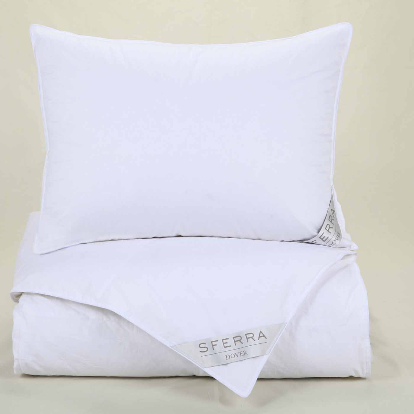 Sferra Dover Standard Pillow 20 x 26 15 oz Soft White | Gracious Style